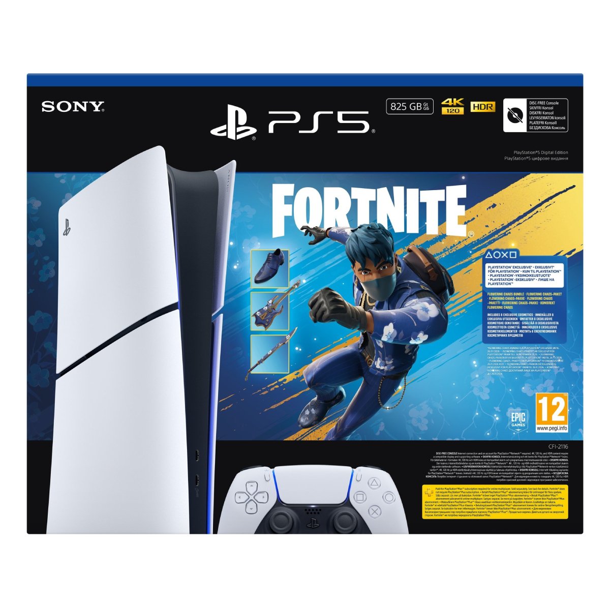 Consolă Sony PlayStation 5 Slim (Digital) + Flowering Fortnite în Moldova - xstore.md photo