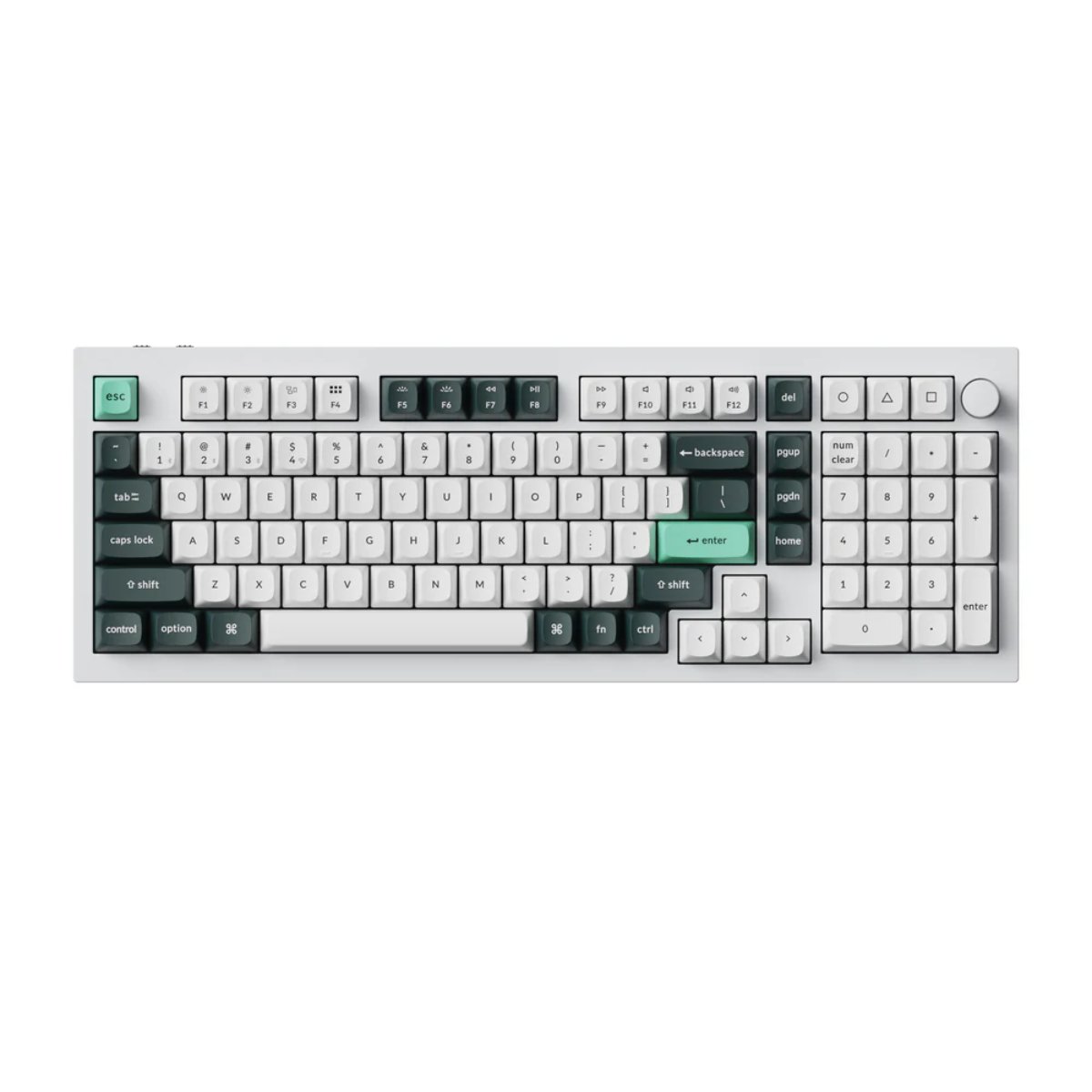 Tastatură Keychron Q5 HE QMK, Shell White în Moldova - xstore.md photo