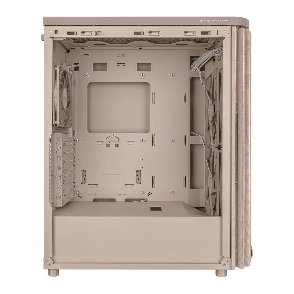 ASUS ProArt PA401 Wood Edition, Beige - Tempered Glass Panel - xstore.md photo 4