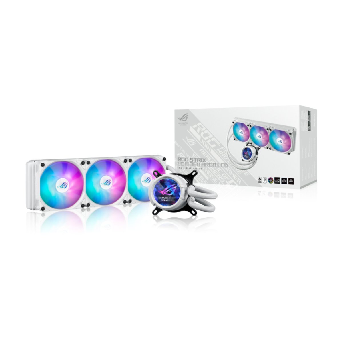 Кулер ASUS ROG STRIX LC III 360 ARGB LCD, White в Молдове - xstore.md photo 5