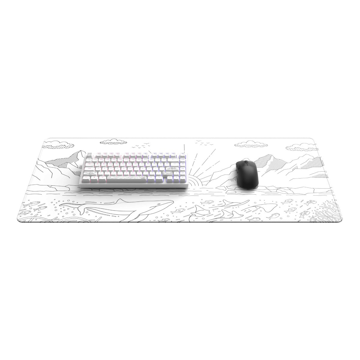 Covoraș pentru mouse Dark Project Terra Nostra XL, White - xstore.md photo 2
