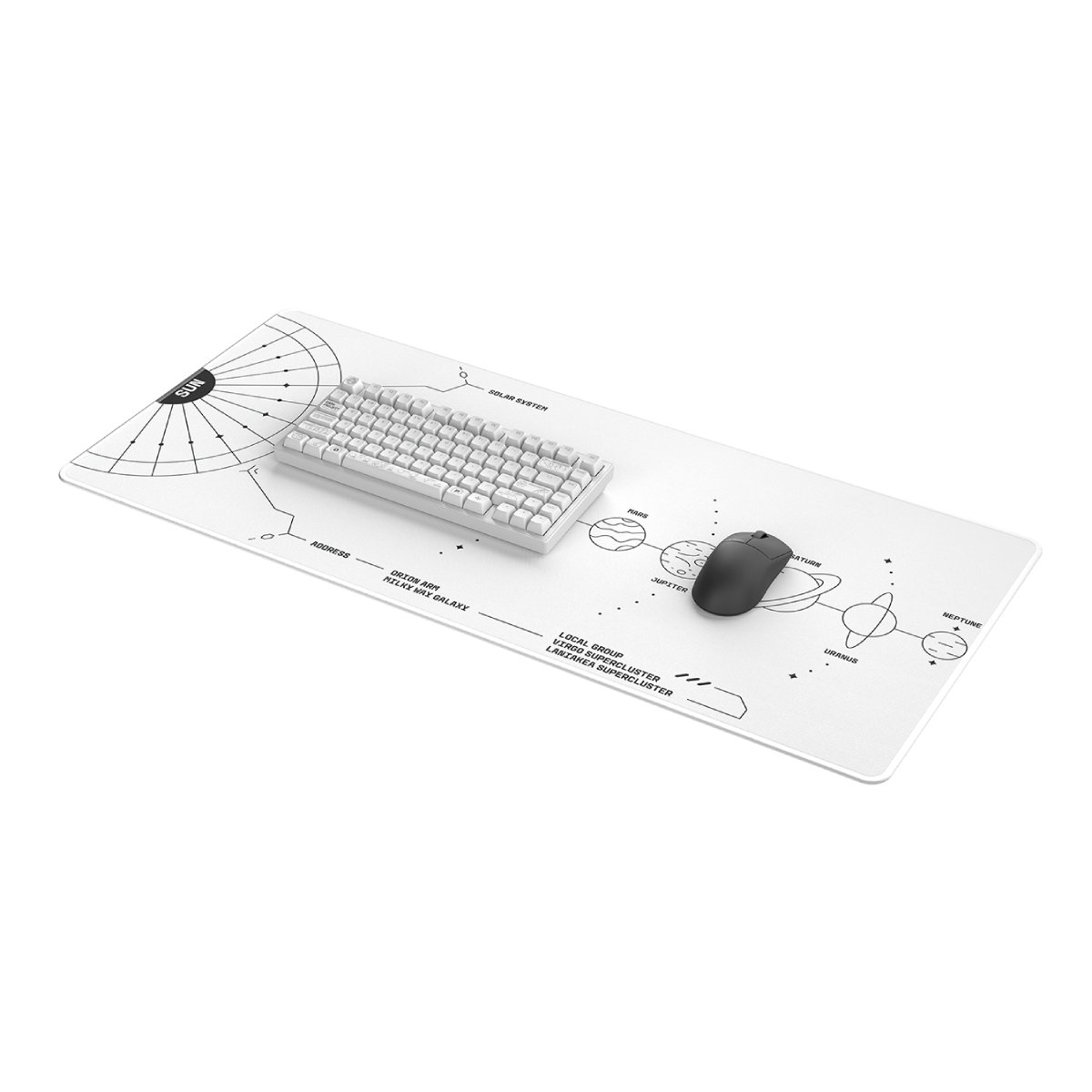 Covoraș pentru mouse Dark Project Terra Nova XL, White - xstore.md photo 1
