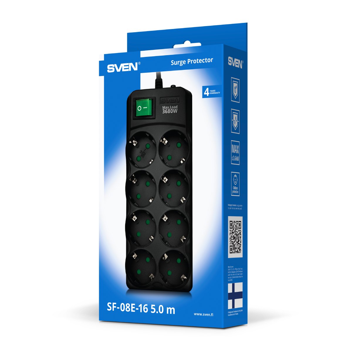 Filtru de rețea SVEN SF-08E-16 în Moldova - xstore.md photo 3