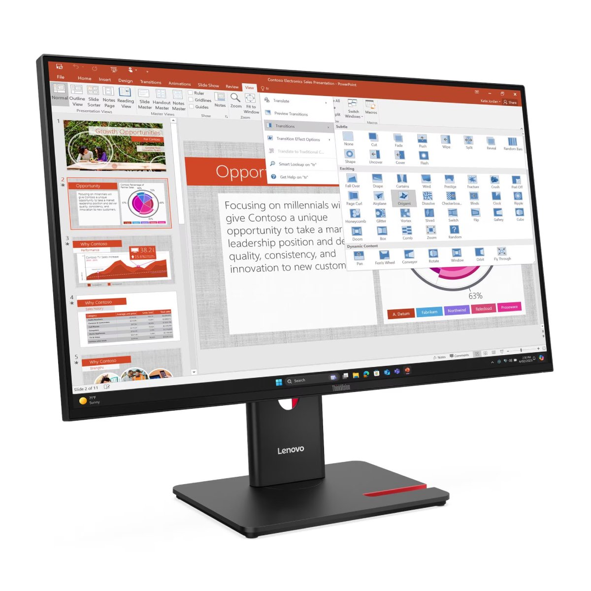 Монитор Lenovo ThinkVision T27-40 (64A5MAT6EU) в Молдове - xstore.md photo 0