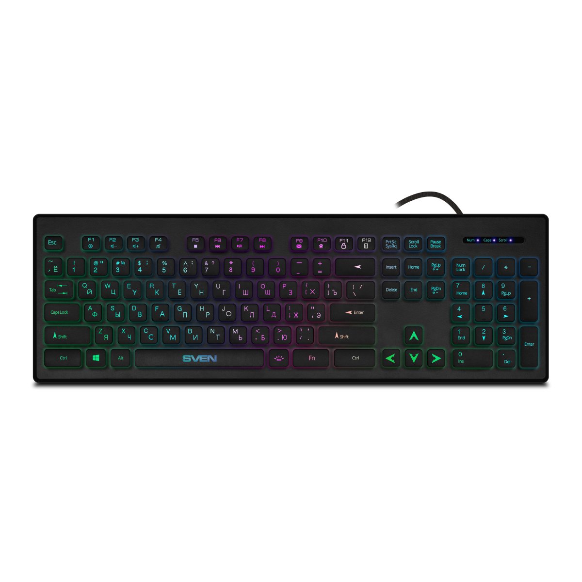 Tastatură SVEN KB-C7500EL, Black - Cumpăra în Moldova - xstore.md photo