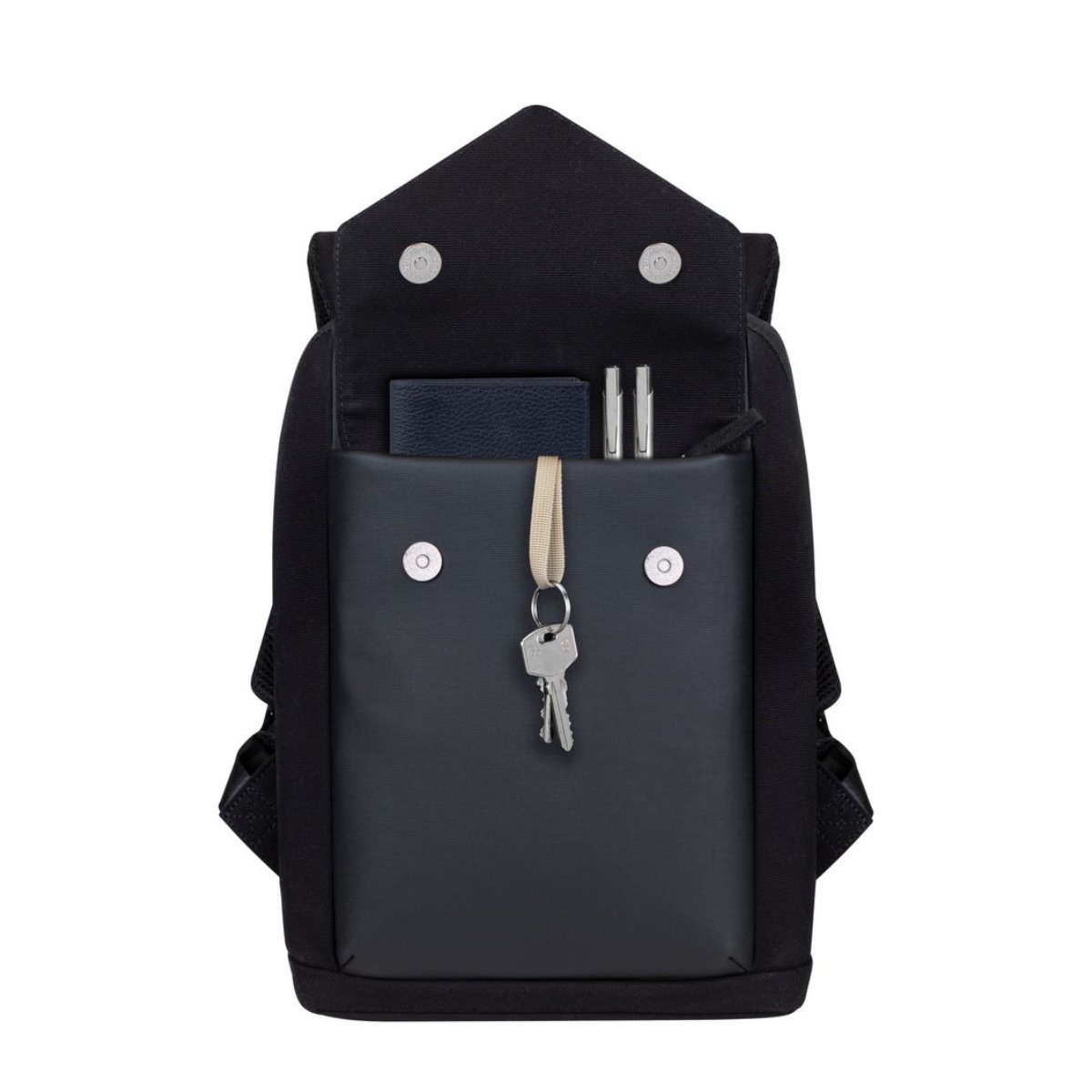 13.3❞ Rucsac pentru laptop Rivacase Cardiff Backpack, Black - xstore.md photo 5