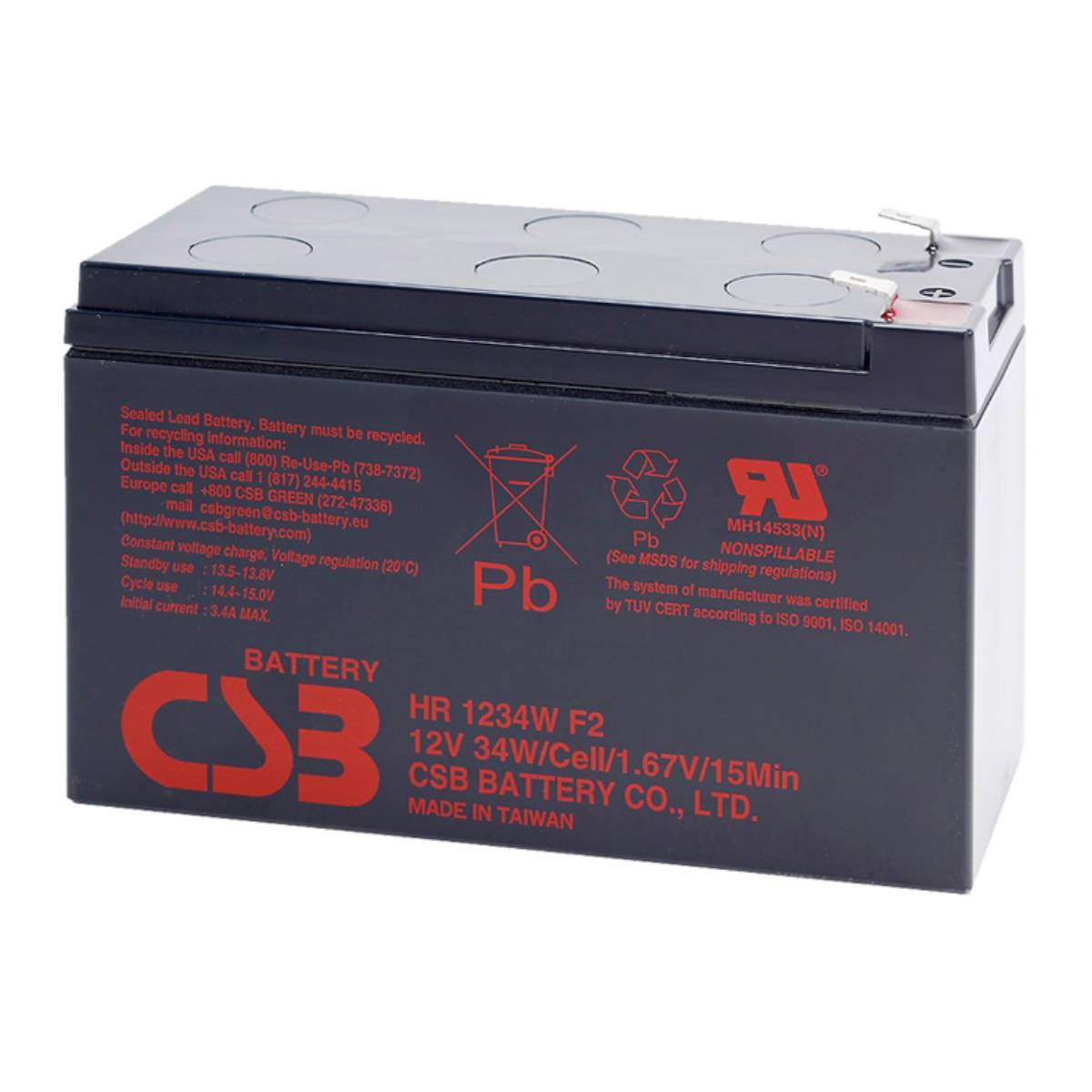 Аккумулятор для ИБП CSB HR 1234W F2 – купить в Кишинёве - xstore.md photo