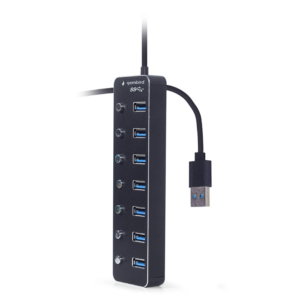 Adaptor Hub Gembird UHB-U3P7P-01 în Moldova - xstore.md photo 1