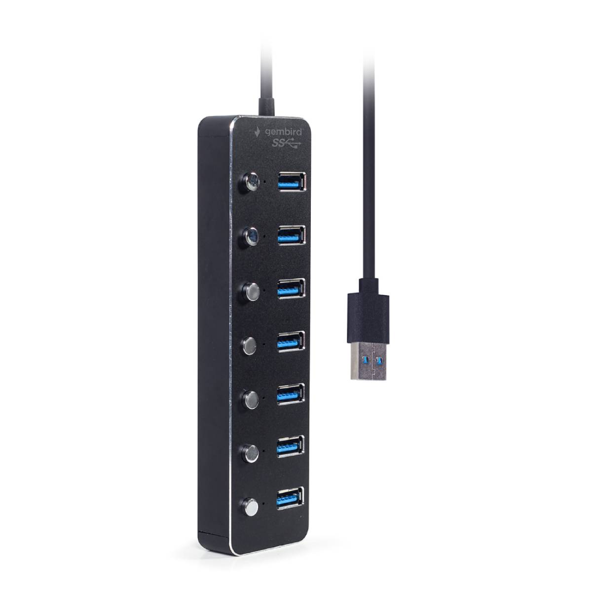Adaptor Hub Gembird UHB-U3P7P-01 în Moldova - xstore.md photo 0