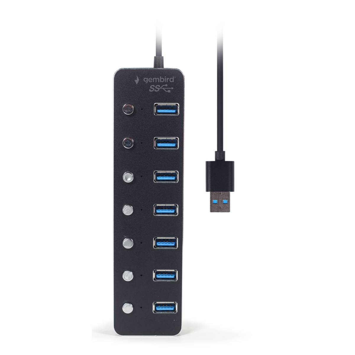 Adaptor Hub Gembird UHB-U3P7P-01 în Moldova - xstore.md photo