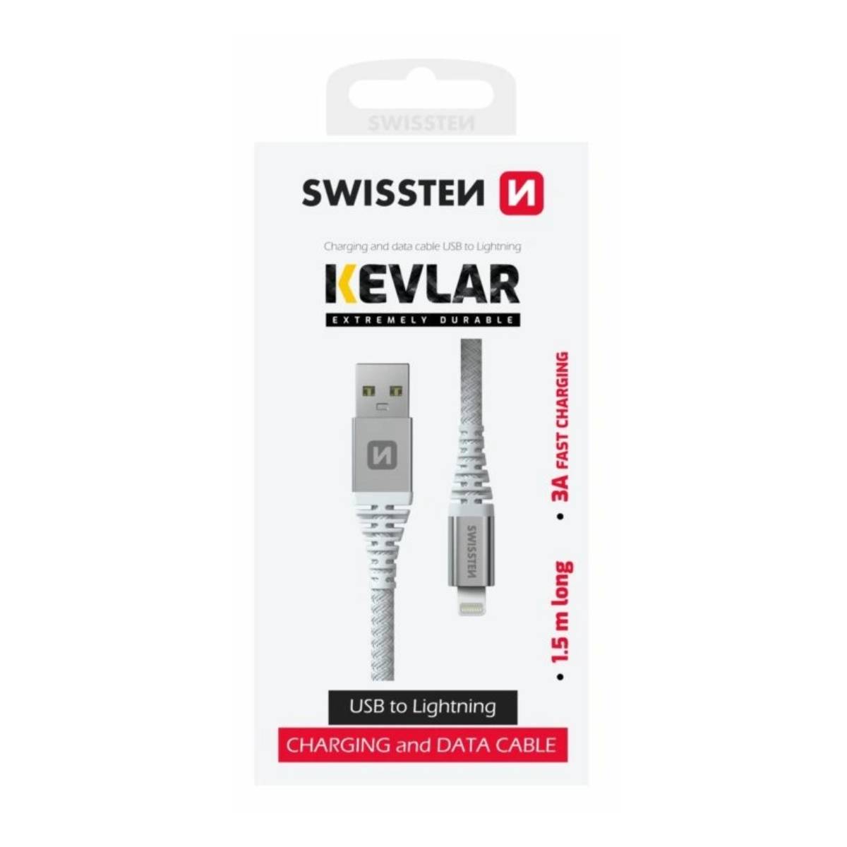 Cablu Swissten Type-A to Lightning, 1.5m - xstore.md photo 0