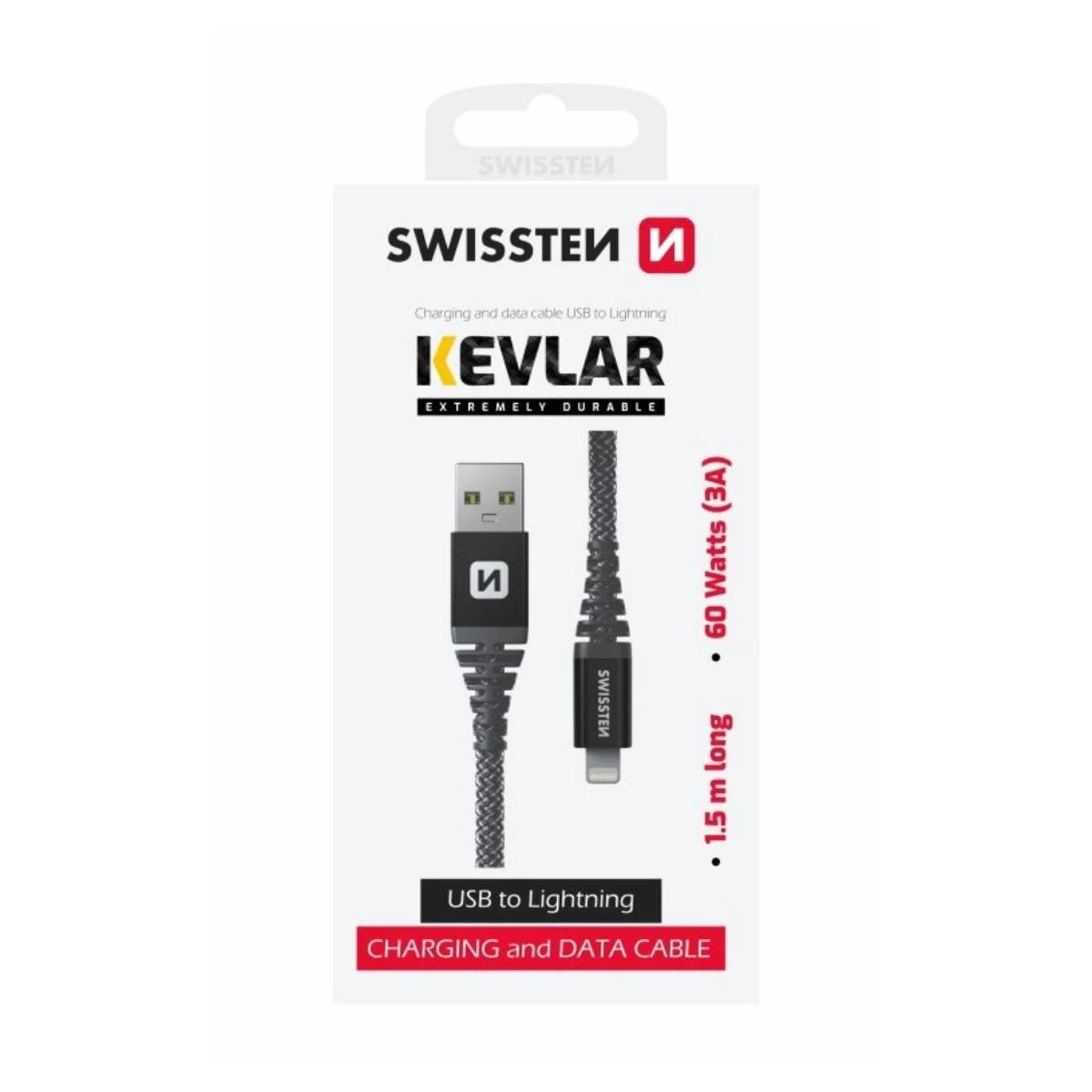 Cablu Swissten Type-A to Lightning, 1.5m - xstore.md photo 0