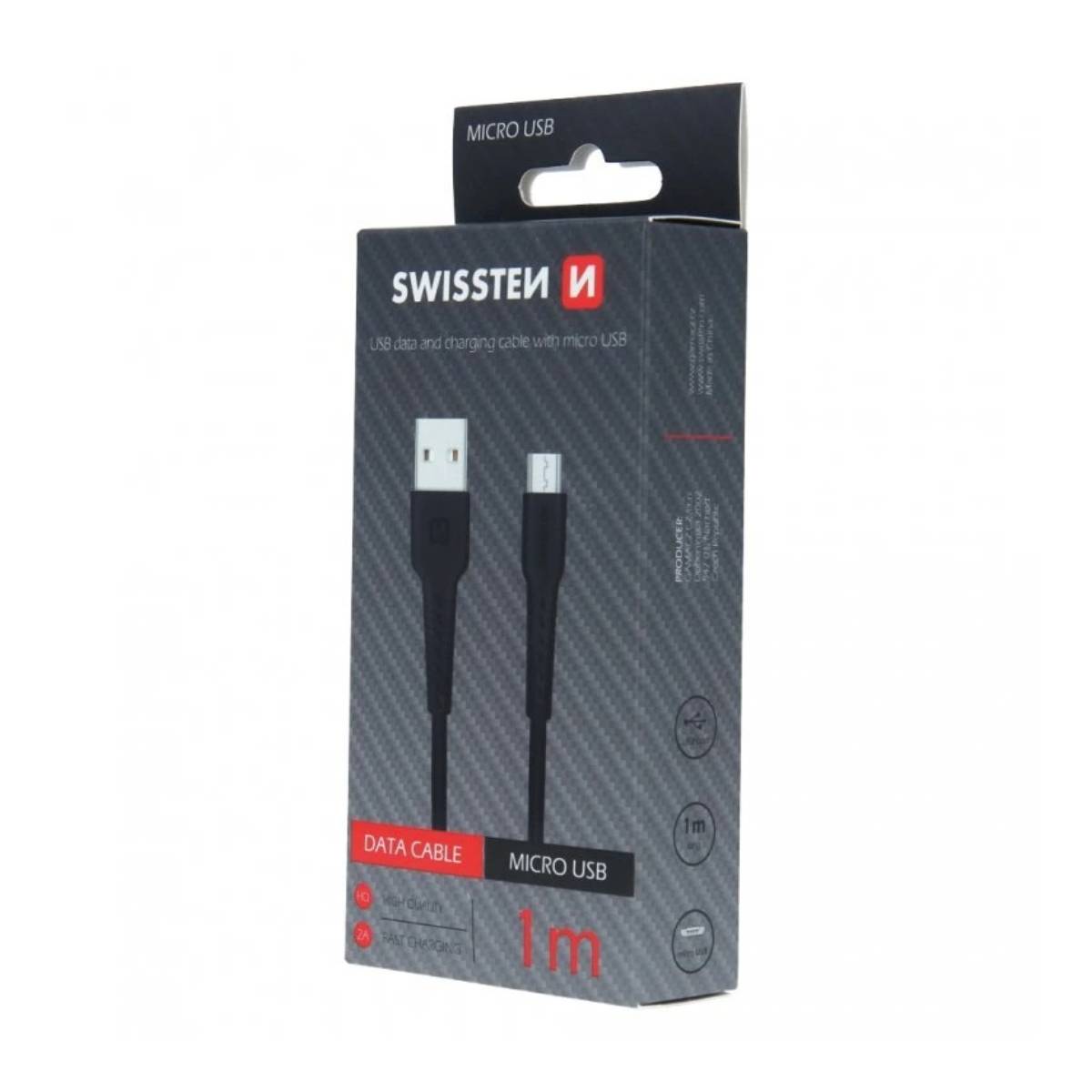 Cablu Swissten Type-A to micro-USB, 1m - xstore.md photo 0