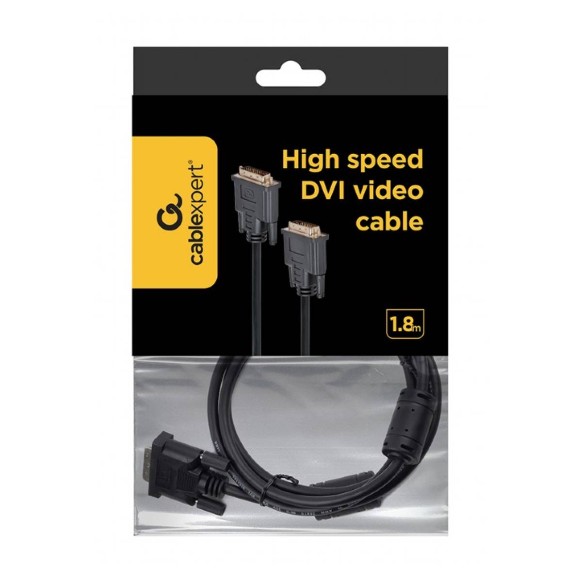Видеокабель Cablexpert CC-DVI2-BK-6 в Молдове - xstore.md photo 1