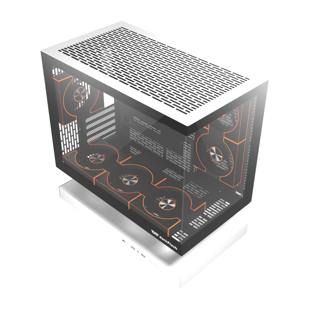 Carcasă PC darkFlash FLOATRON F1, White în Moldova - xstore.md photo 0