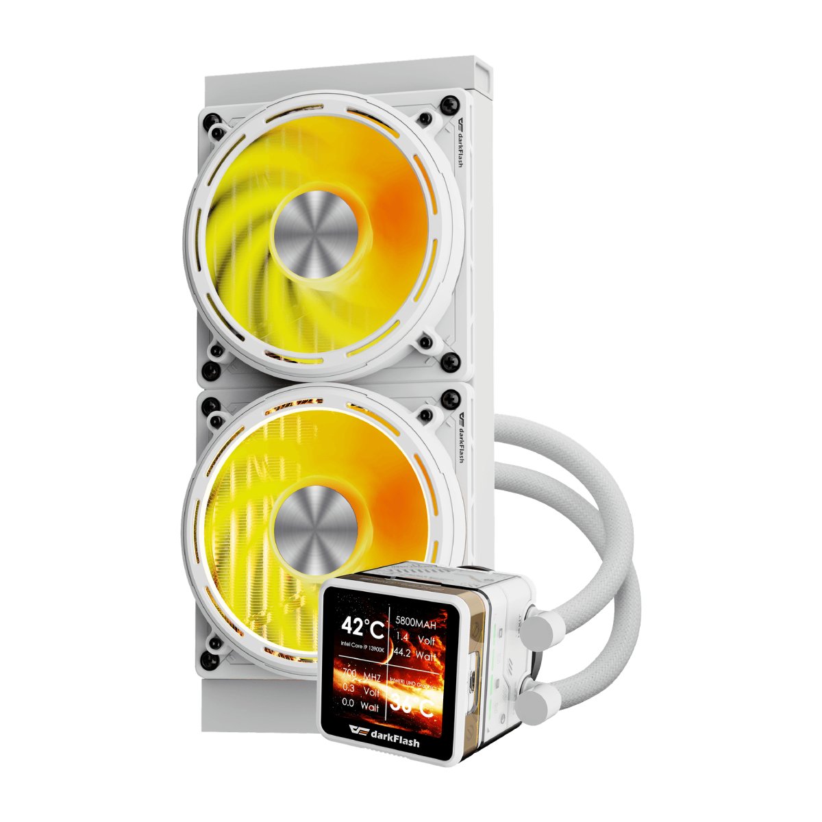 Cooler darkFlash DE240, White în Moldova - xstore.md photo 0