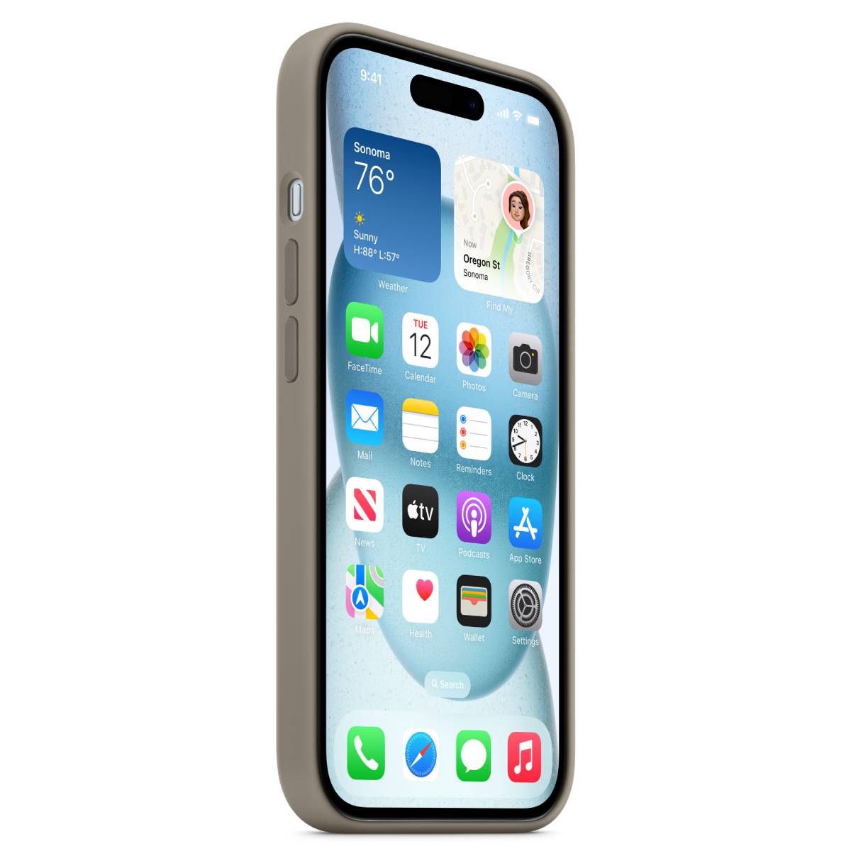 Чехол Apple iPhone 15, Clay - xstore.md photo 1