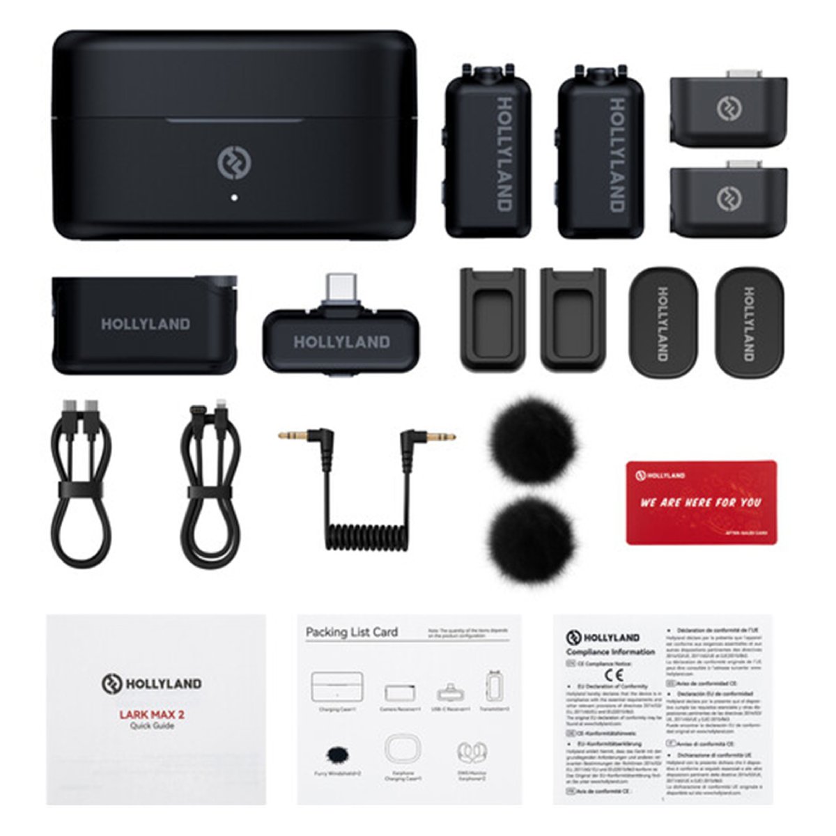 Microfon pentru cameră Hollyland LARK MAX 2 Combo în Moldova - xstore.md photo 0