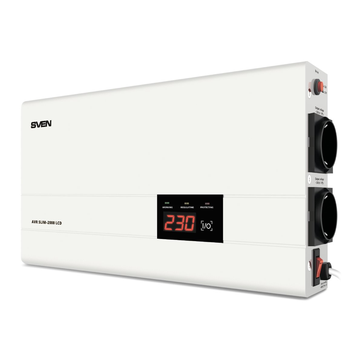 Stabilizator de tensiune SVEN SLIM AVR-2000 LCD - în Moldova - xstore.md photo