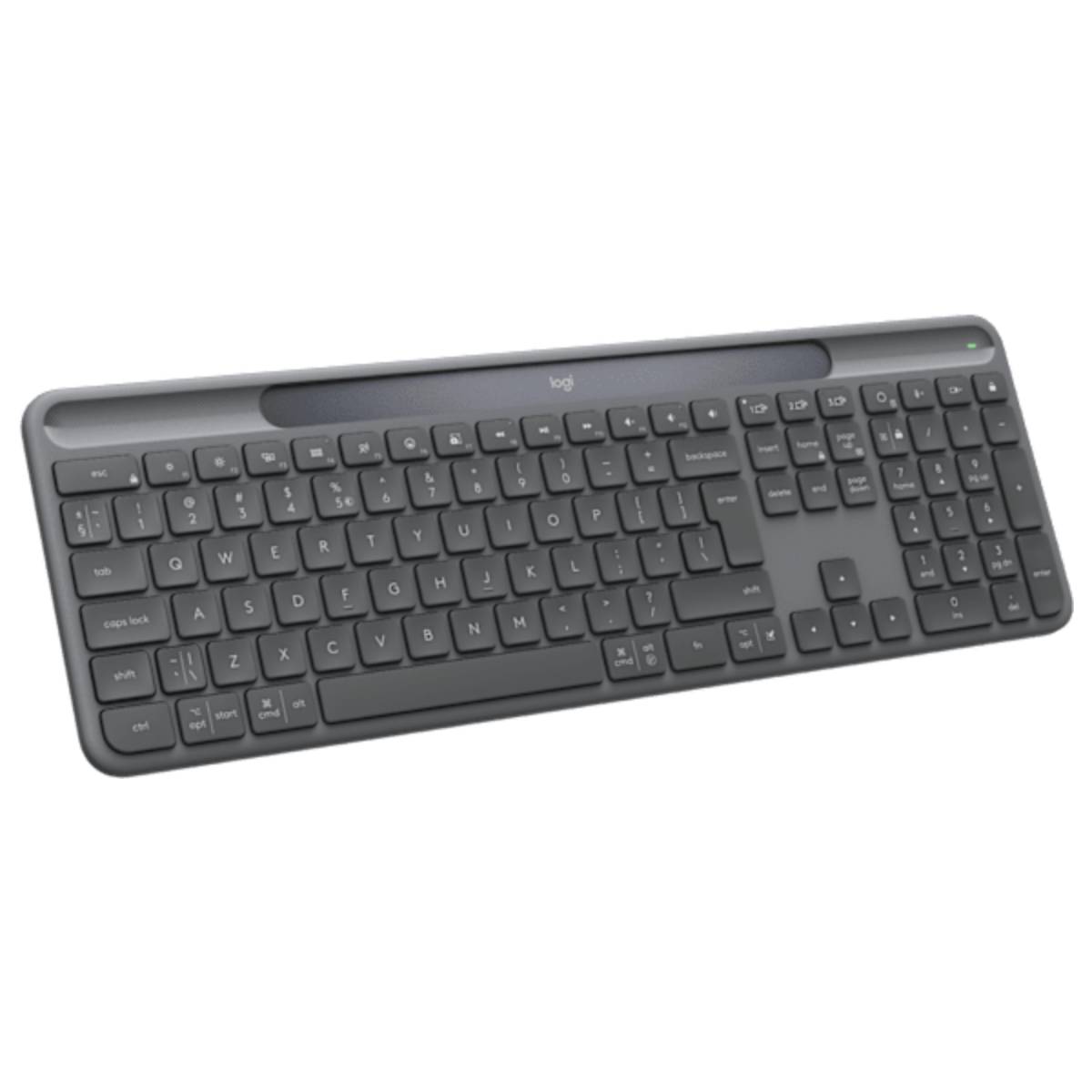 Tastatură fără fir Logitech Signature Slim Solar+ K980, Grey - xstore.md photo 0
