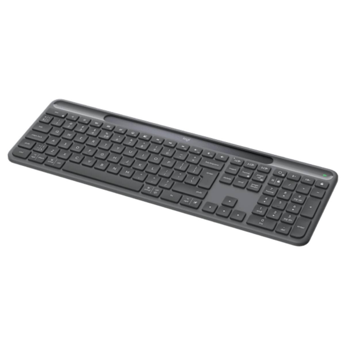 Tastatură fără fir Logitech Signature Slim Solar+ K980, Grey - xstore.md photo 1