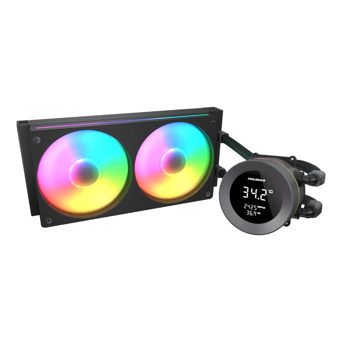 Cooler Cougar Poseidon Vistek ARGB 240, Black în Moldova - xstore.md photo 0