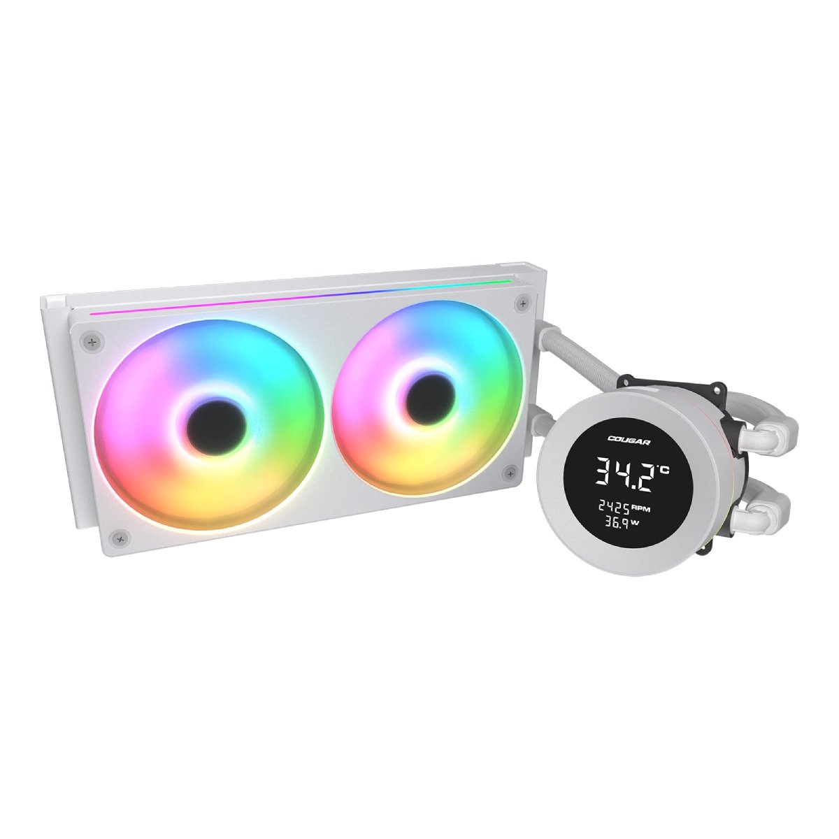 Cooler Cougar Poseidon Vistek ARGB 240, White în Moldova - xstore.md photo 0