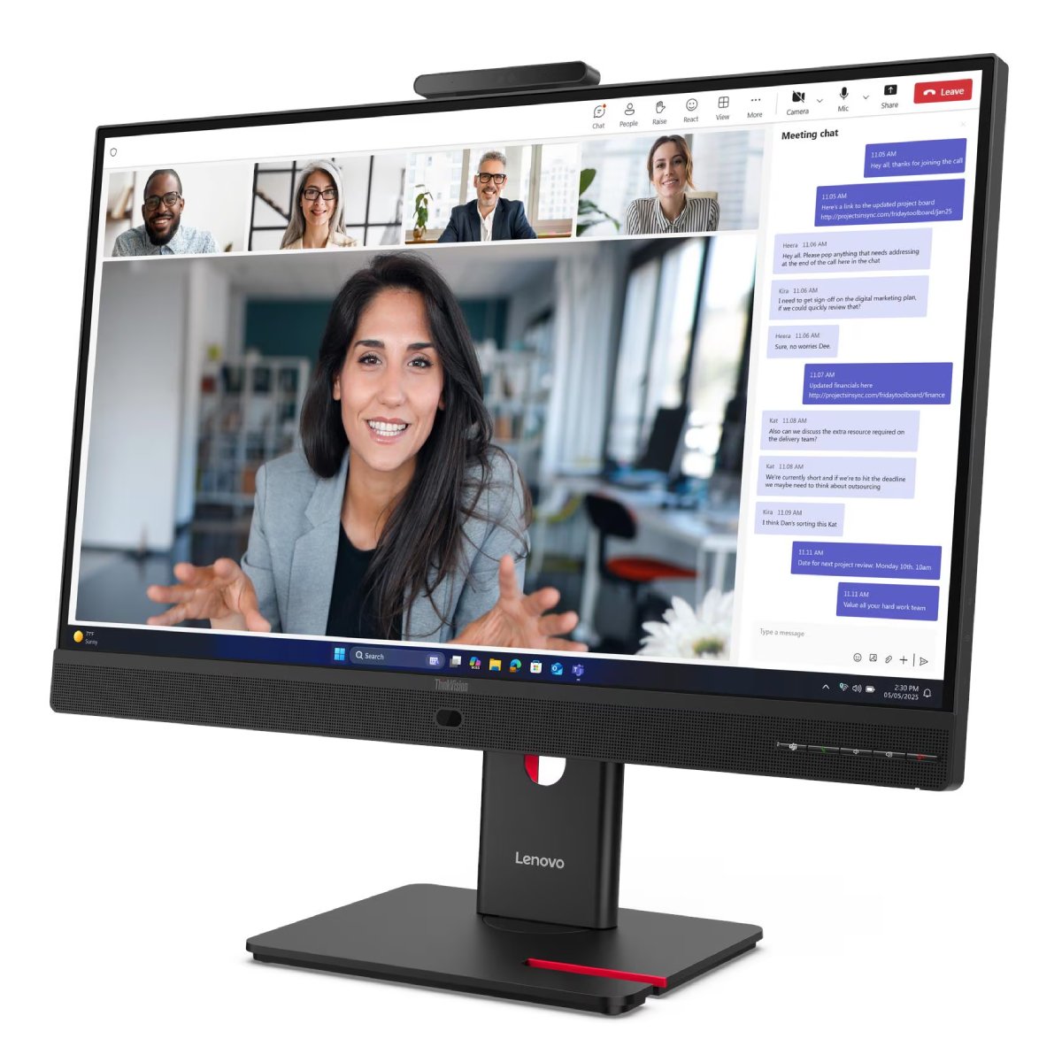 Monitor Lenovo ThinkVision T27QD-4v (64B8UAT1EU) în Moldova - xstore.md photo 1