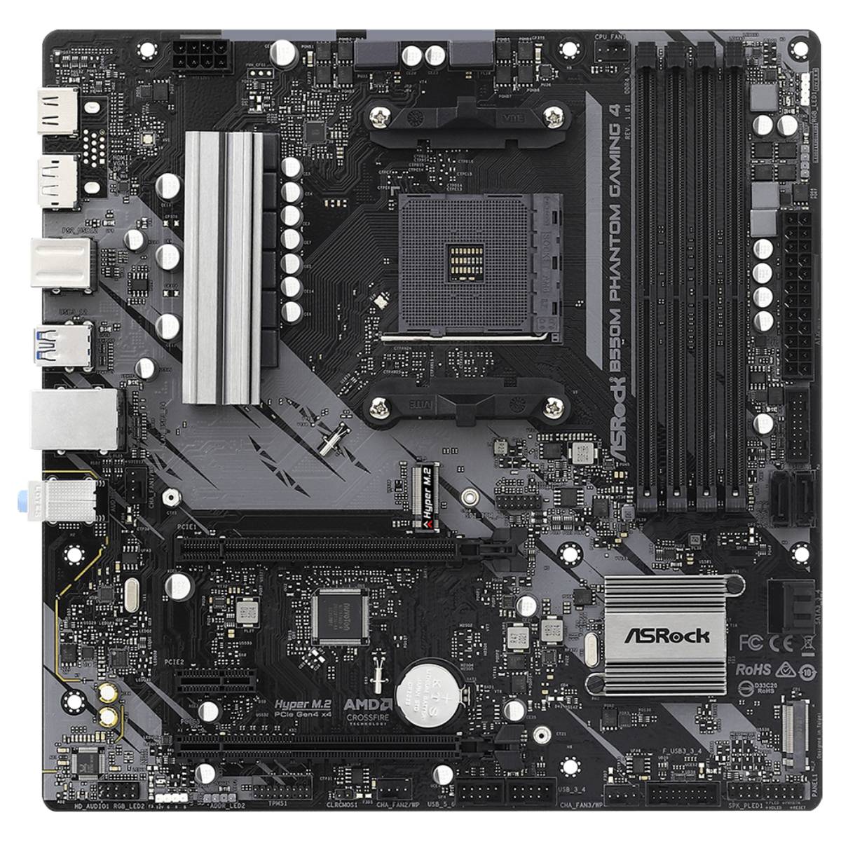 Материнская плата ASRock B550M PHANTOM GAMING 4 - xstore.md photo 0