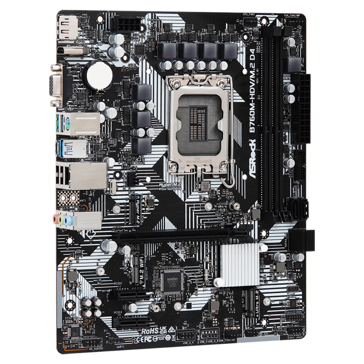 Материнская плата ASRock B760M-HDV/M.2 D4 mATX - xstore.md photo 1