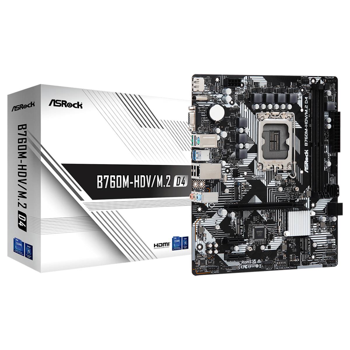 Материнская плата ASRock B760M-HDV/M.2 D4 mATX - xstore.md photo