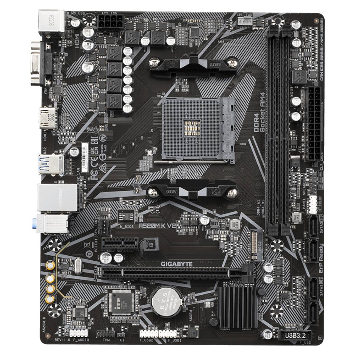 Placă de bază GIGABYTE A520M K V2 - xstore.md photo 0