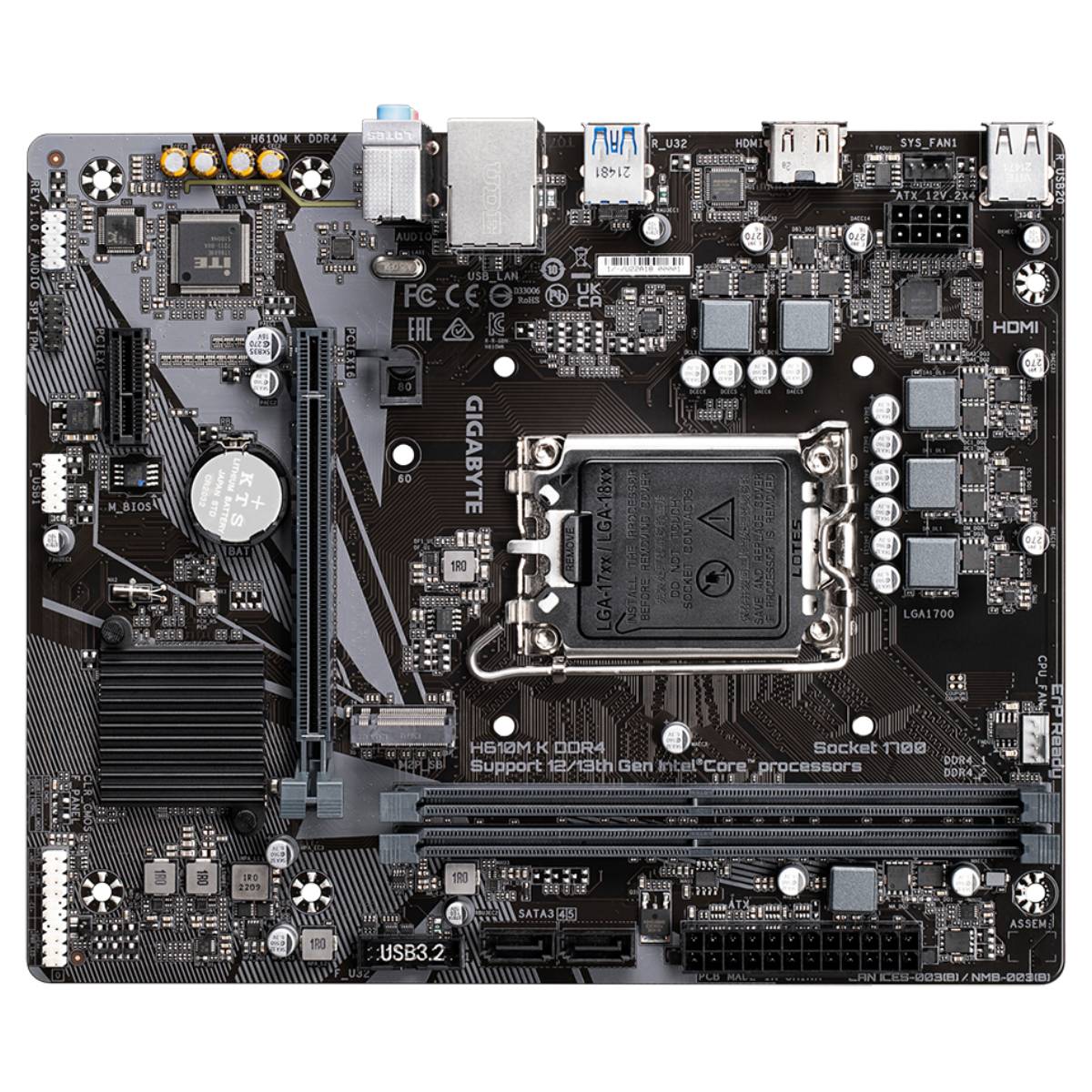 Материнская плата GIGABYTE H610M K DDR4 - xstore.md photo 3