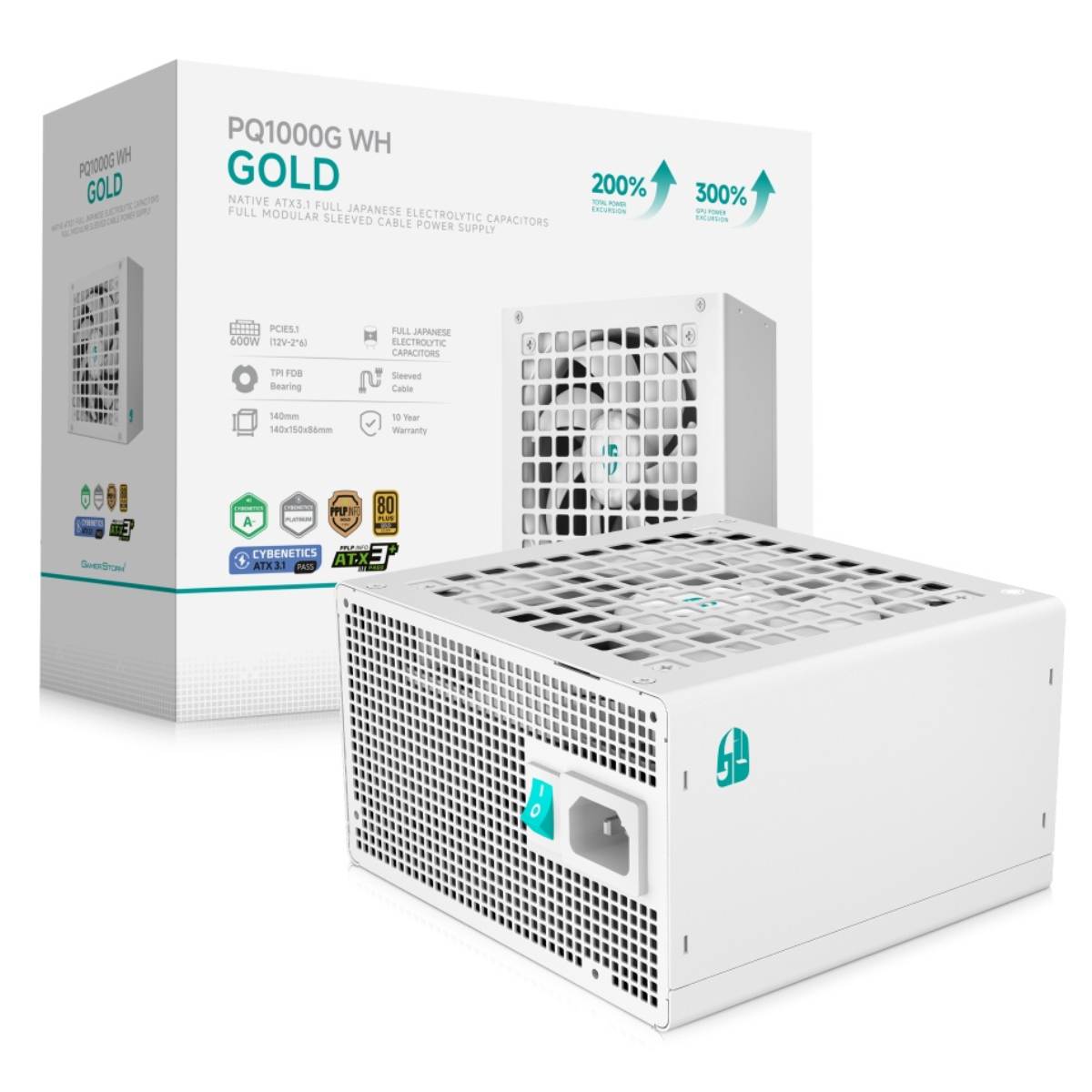 Sursă de alimentare PC GamerStorm PQ1000G WH - xstore.md photo