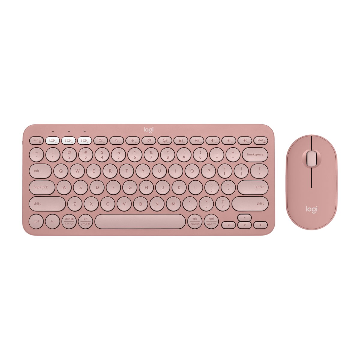 Tastatură fără fir Logitech Pebble 2 Combo, Pink în Moldova - xstore.md photo