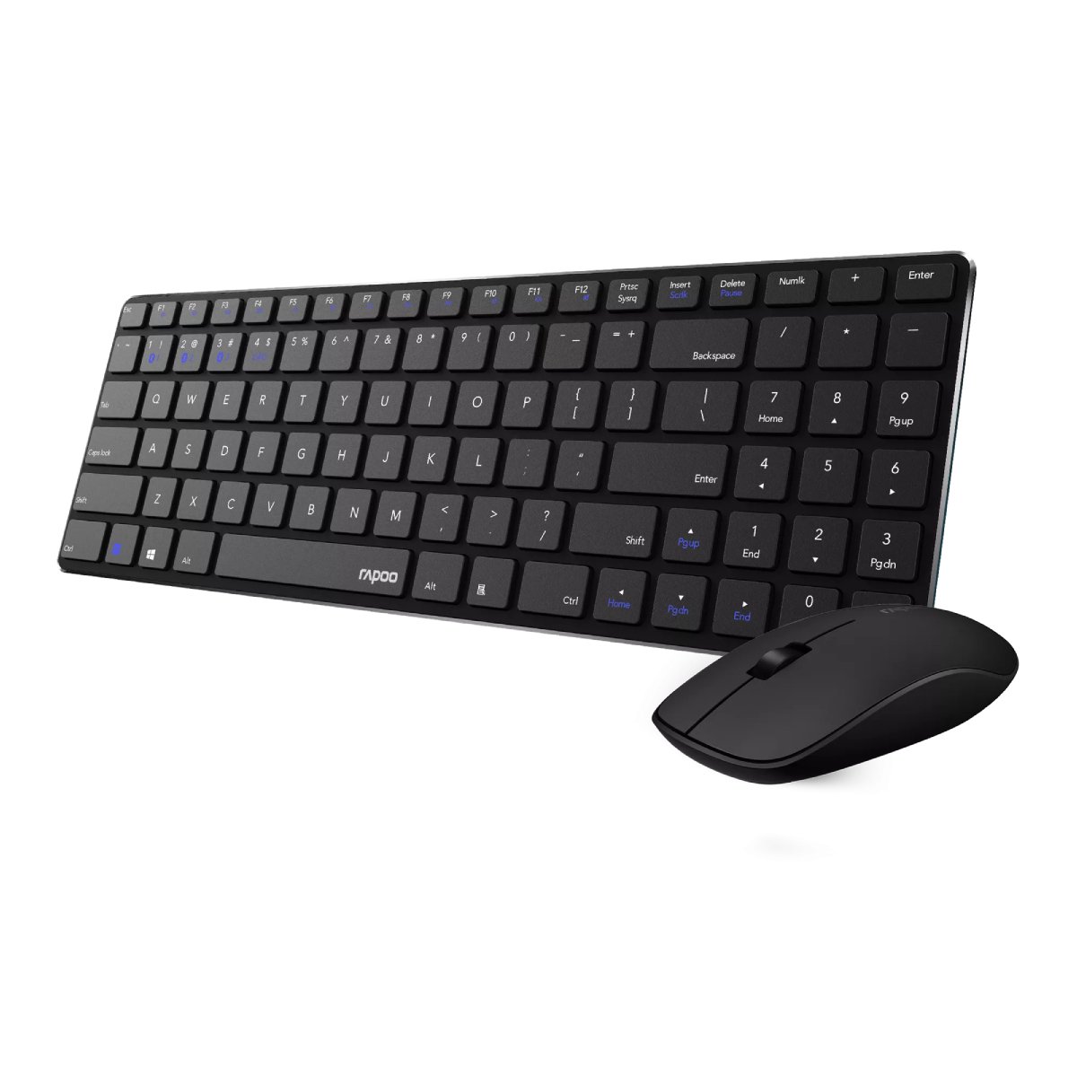 Tastatură fără fir + Mouse Rapoo 9300M, Black în Moldova - xstore.md photo 1