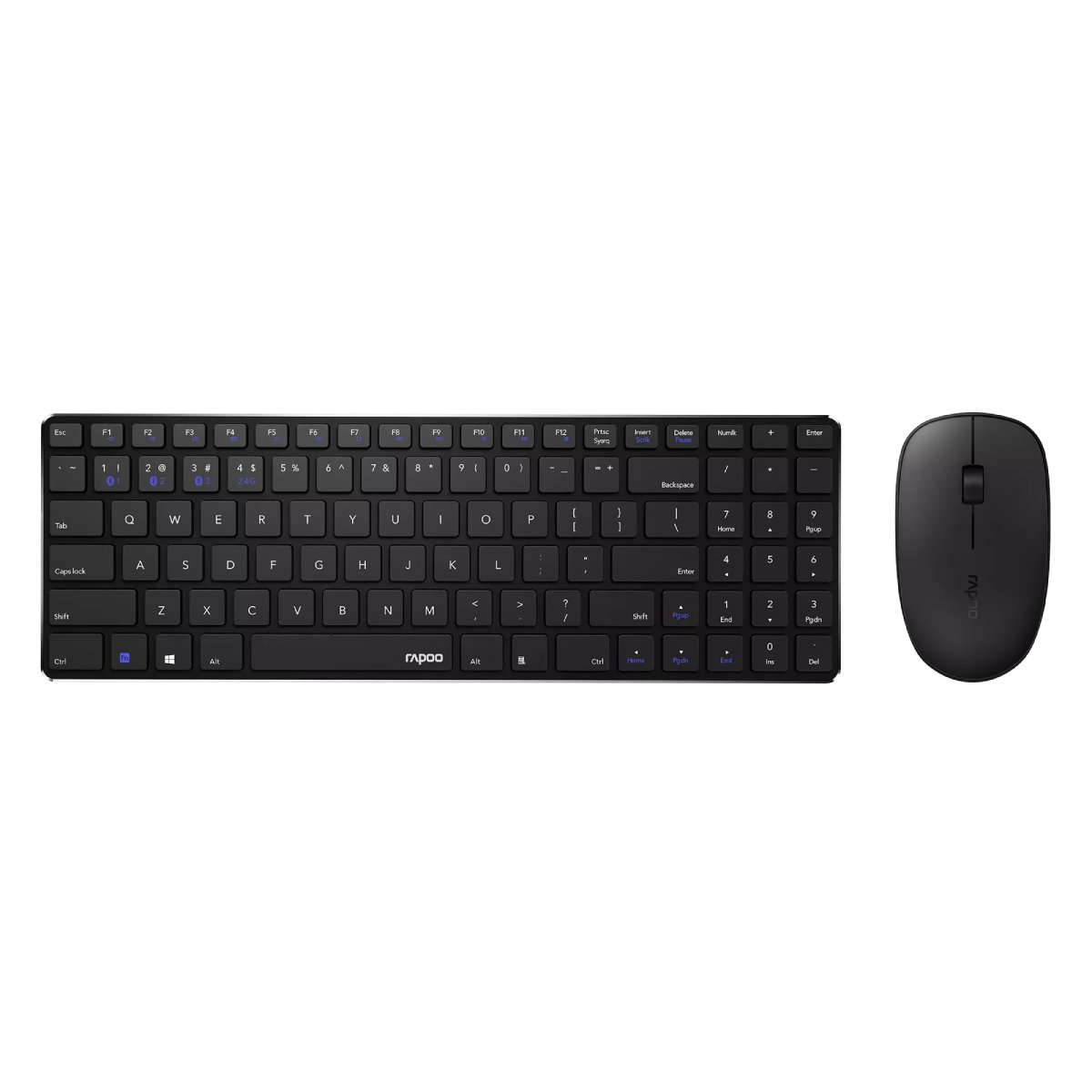 Tastatură fără fir + Mouse Rapoo 9300M, Black în Moldova - xstore.md photo