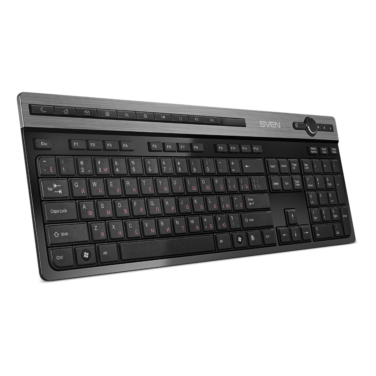Tastatură fără fir SVEN KB-E5500W, Black în Moldova - xstore.md photo 0