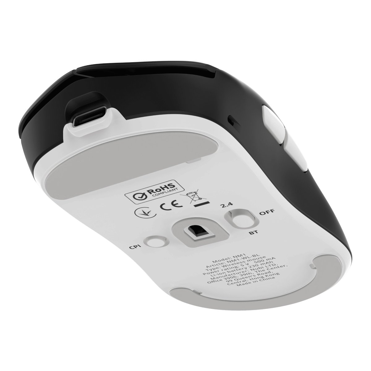 Wireless Mouse Nubi NM1, Black în Moldova - xstore.md photo 1