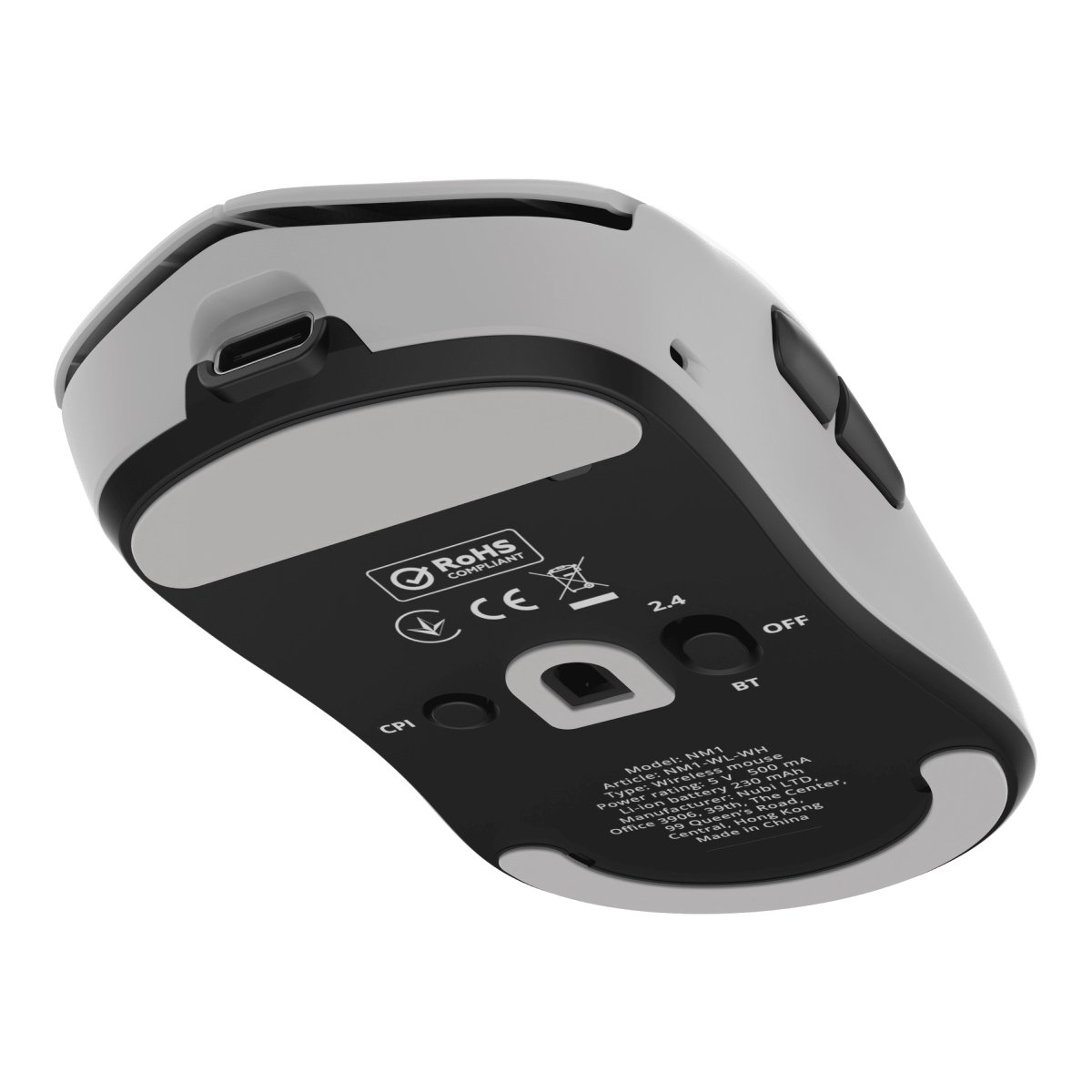 Беспроводная мышь Nubi NM1, White в Молдове - xstore.md photo 2