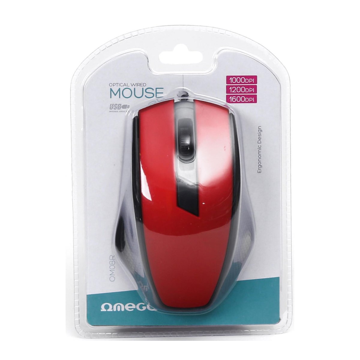 Mouse Omega OM08R, Red în Moldova - xstore.md photo 3