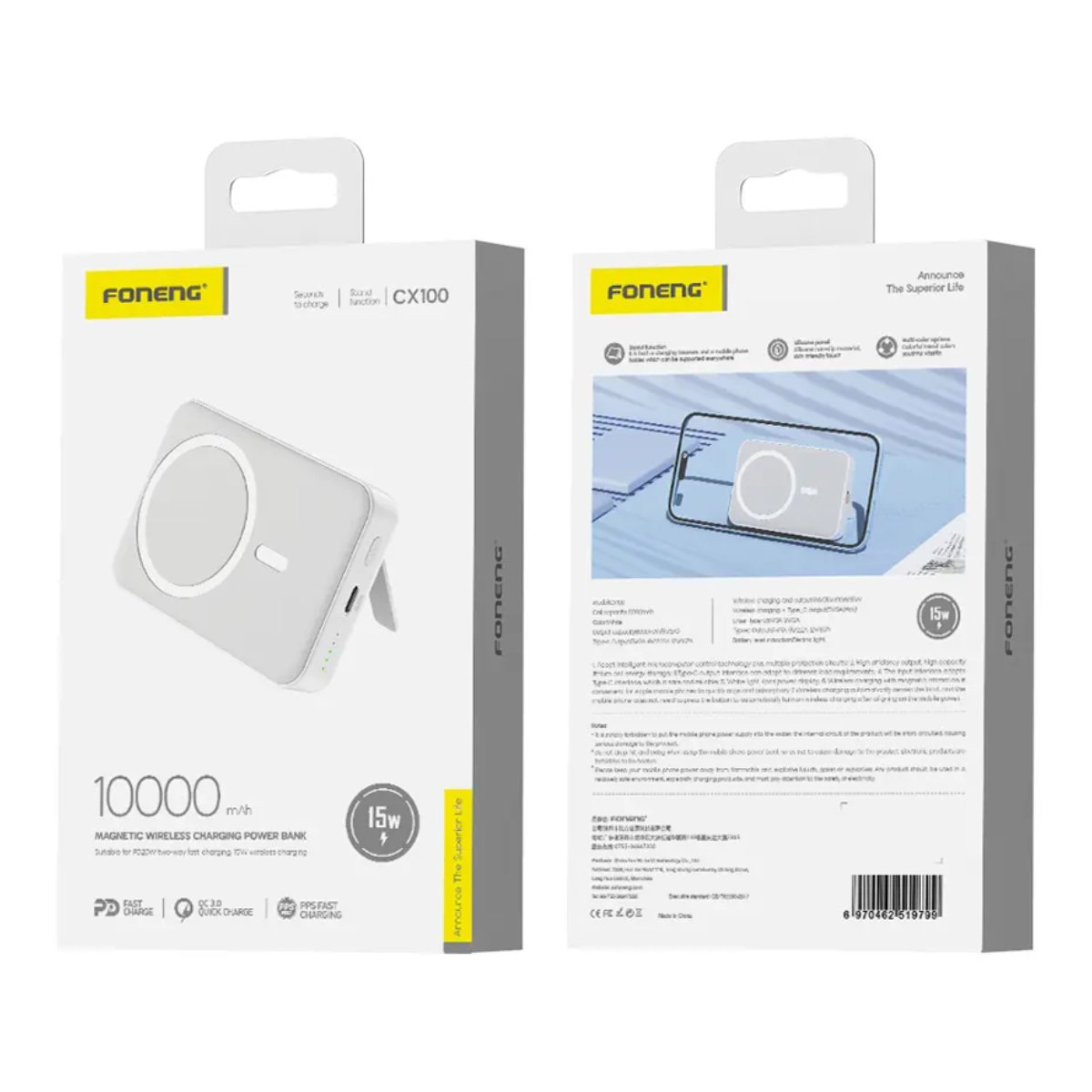 Power Bank Foneng Wireless CX100 în Moldova - xstore.md photo 0