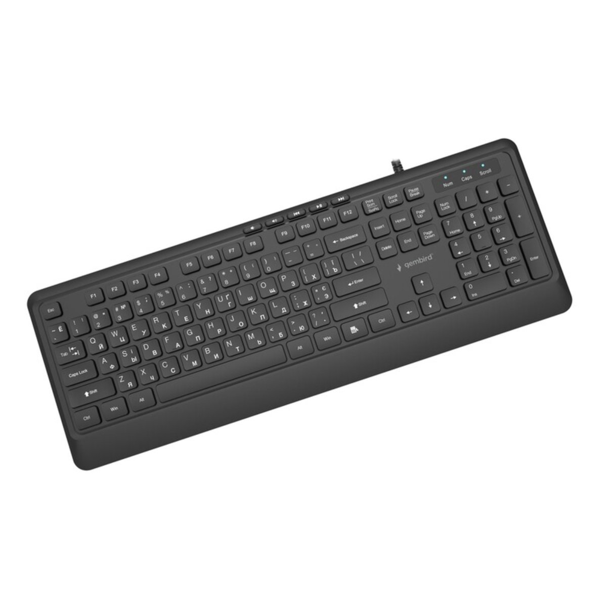 Клавиатура Gembird KB-MCH-05-CYRL, Black в Молдове - xstore.md photo 1