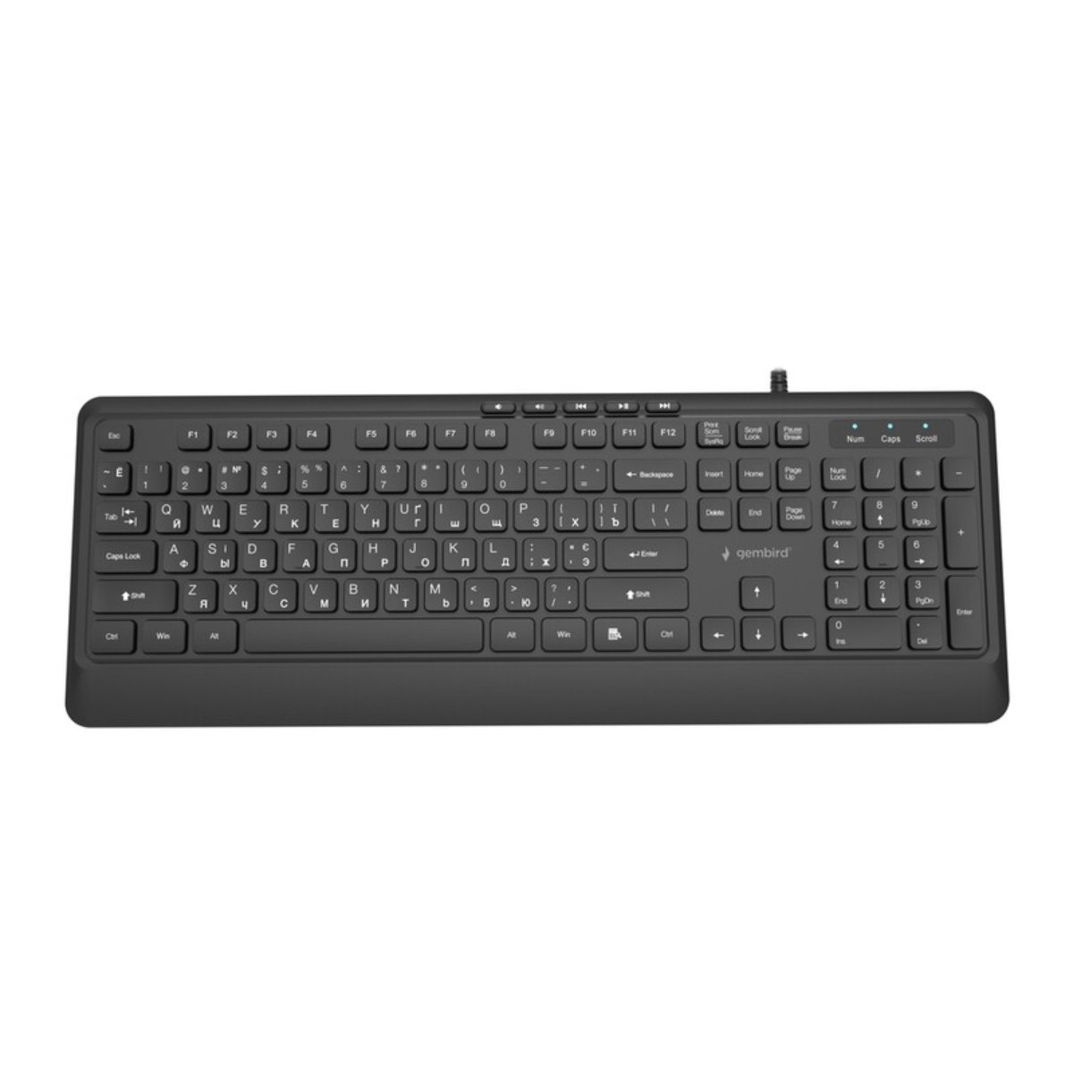Клавиатура Gembird KB-MCH-05-CYRL, Black в Молдове - xstore.md photo 0