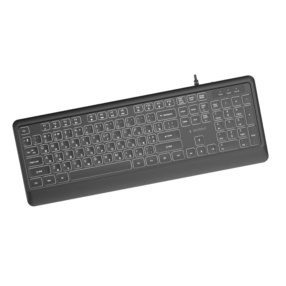 Tastatură Gembird KB-UML-04-CYRL, Black în Moldova - xstore.md photo 0