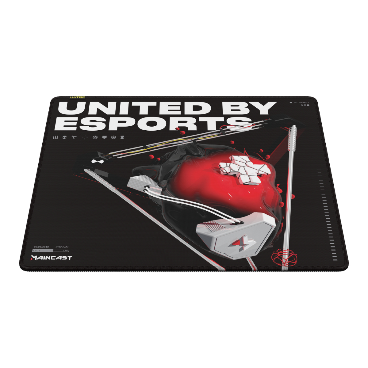 Коврик для мышки HATOR Tonn eSport Maincast Edition, Black в Молдове - xstore.md photo 1