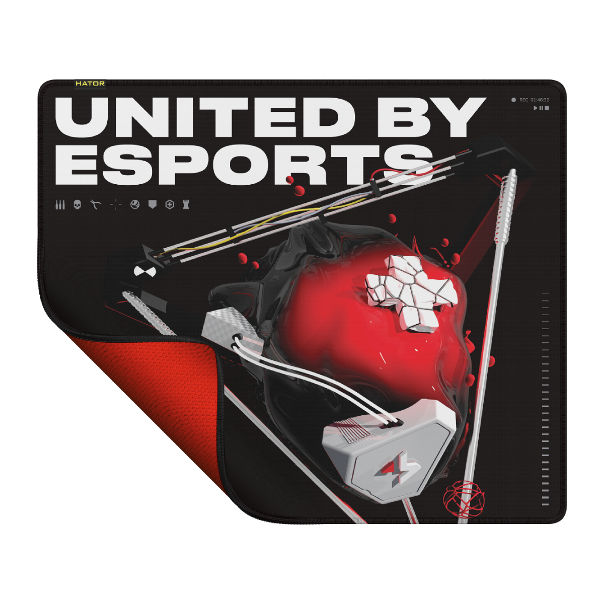 Коврик для мышки HATOR Tonn eSport Maincast Edition, Black в Молдове - xstore.md photo 0