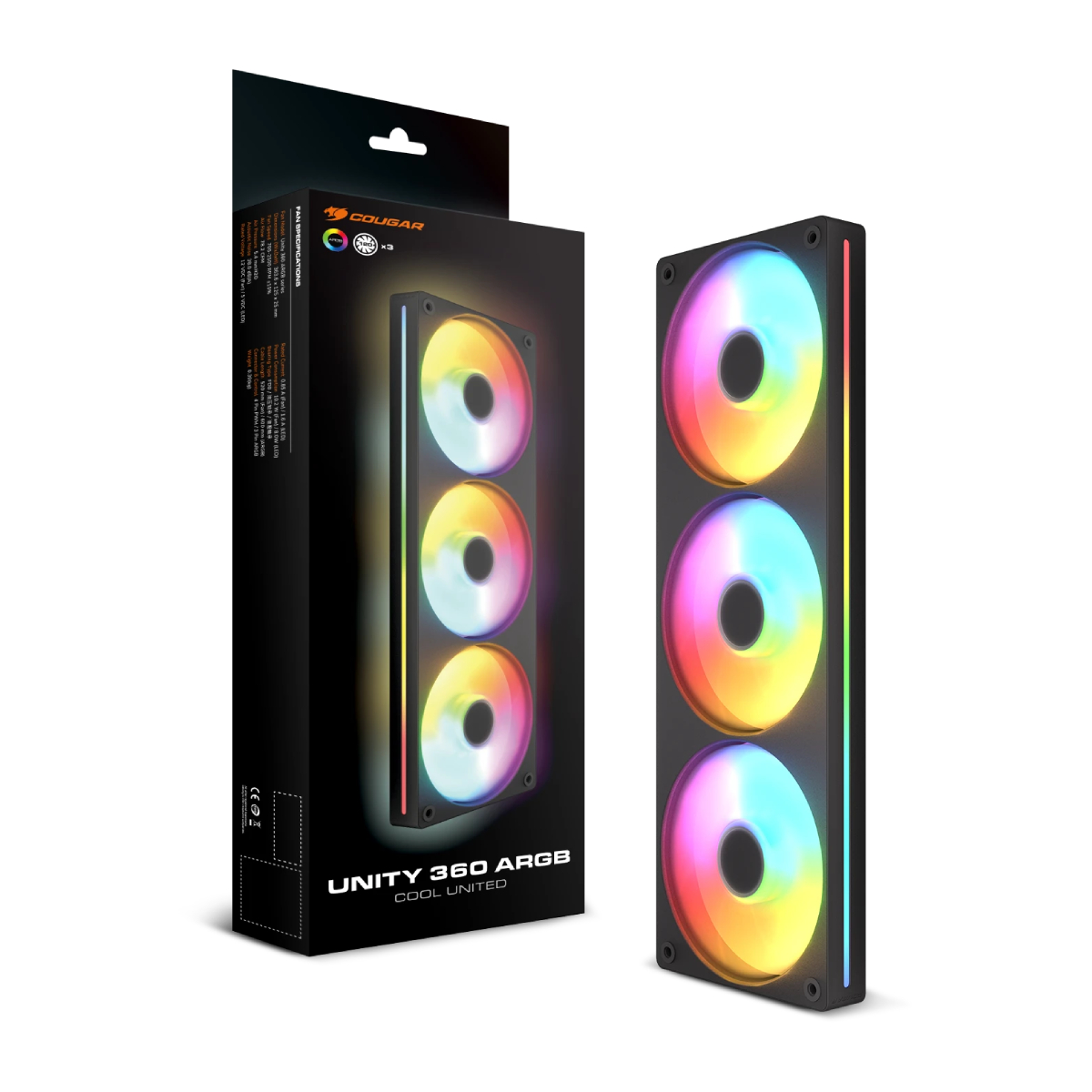 Ventilator Cougar Unity360-FB, Black în Moldova - xstore.md photo 1