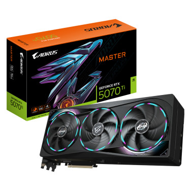 Placă video GIGABYTE AORUS GeForce RTX 5070 Ti MASTER 16G - xstore.md