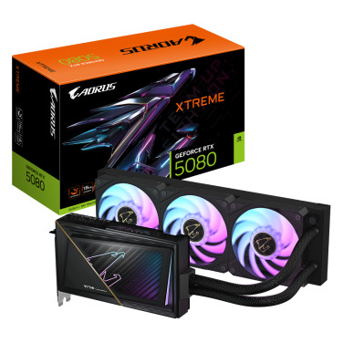 Placă video GIGABYTE AORUS GeForce RTX 5080 XTREME WATERFORCE 16G - xstore.md